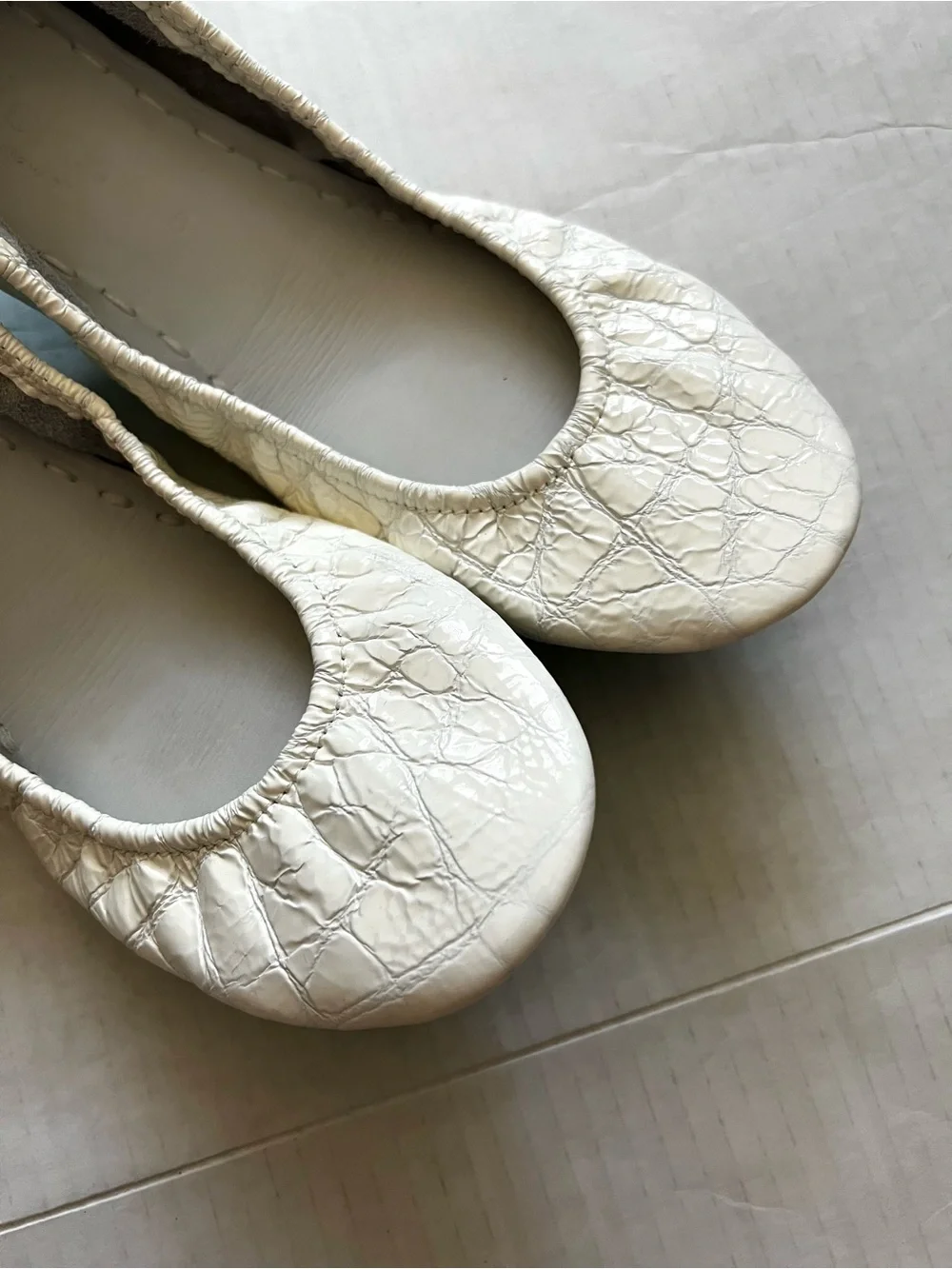 Tieks diamond white